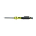 Klein Tools 32614 4-in-1 Electronics Multi-Bit Pocket Screwdriver Set with Professional Phillips and Slotted Bits image number 2