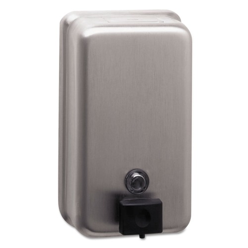 Bobrick B-2111 Classicseries Surface-Mounted Soap Dispenser, 40oz, Stainless Steel image number 0
