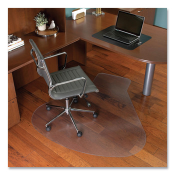 ES Robbins 132775 Everlite 66 in. x 60 in. Workstation Chair mat with Lip - Clear