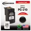Innovera IVRPG210 220 Page-Yield Remanufactured Replacement for Canon PG-210 Ink Cartridge - Black image number 1