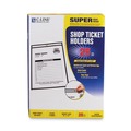 Report Covers & Pocket Folders | C-Line 46912 75 Sheets 9 in. x 12 in. Stitched Shop Ticket Holders - Clear (25/Box) image number 0