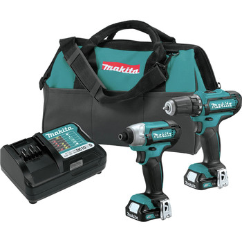 Factory Reconditioned Makita CT226-R CXT 12V max Cordless Lithium-Ion 1/4 in. Impact Driver and 3/8 in. Drill Driver Combo Kit