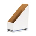 Bankers Box 10723 4 in. x 9 in. x 11.75 in. Corrugated Cardboard Magazine File - White (12/Carton) image number 0