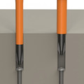 Screwdrivers | Klein Tools 32293 Flip-Blade 2-in-1 #2 Phillips Bit / 1/4 in. Slotted Bit Insulated Screwdriver image number 6