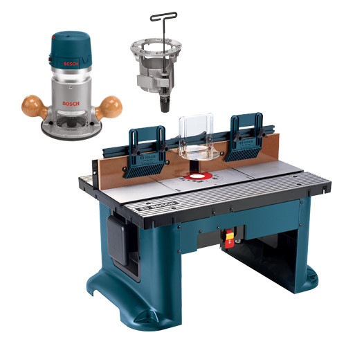 Bosch RA118EVSTB 2.25 HP Fixed-Base Electronic Router & Router Table Set image number 0