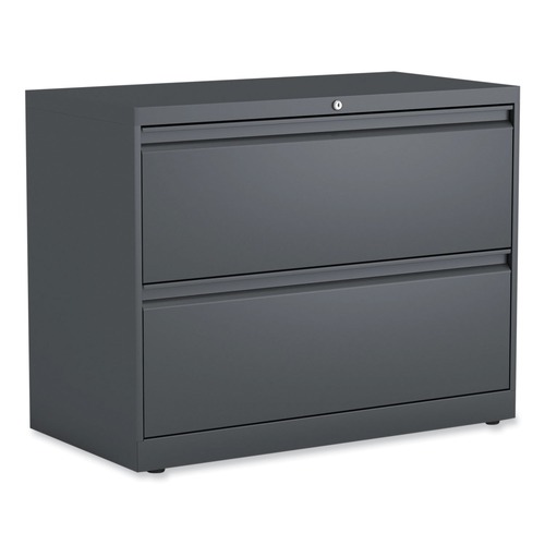 New Arrivals | Alera 25487 Two-Drawer Lateral File Cabinet - Charcoal image number 0