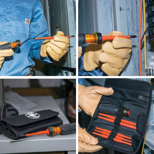 Klein Tools 32288 | 8-in-1 Insulated Interchangeable Screwdriver Set | Klein Tools 8"-1 Insulated Interchangeable Screwdriver Set | Tyler Tool