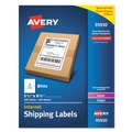 Avery 95930 5.5 in. x 8.5 in. Shipping Labels Bulk Packs for Inkjet/Laser Printers - White (2-Piece/Sheet 250 Sheets/Box) image number 0