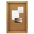 New Arrivals | Quartet 363 Enclosed Bulletin Board, Natural Cork/fiberboard, 24 X 36, Oak Frame image number 1