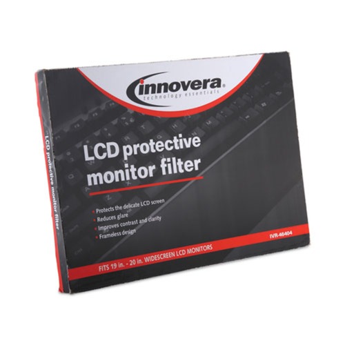 Innovera IVR46404 16:10 Aspect Ratio Protective Antiglare LCD Monitor Filter for 19 - 20 in. Monitors image number 0