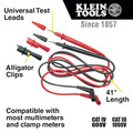 Klein Tools 69410 6-Piece Replacement Right Angle Test Lead Set image number 1