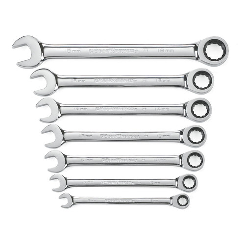 Ratcheting Wrenches | GearWrench 9417 7-Piece Standard Metric Combination Ratcheting Wrench Set image number 0