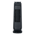 Alera HECT24 7.17 in. x 7.17 in. x 22.95 in. Ceramic Heater Tower with Remote Control - Black image number 1