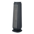 Construction Heaters | Alera HECT24 7.17 in. x 7.17 in. x 22.95 in. Ceramic Heater Tower with Remote Control - Black image number 1