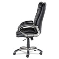 OIF OIFGM4119 Executive Swivel/Tilt Leather High-Back Chair (Fixed Arched Arms/Black) image number 1