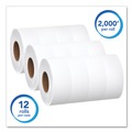 Scott 7223 2000 ft. 9 in. dia. JRT Jumbo Roll 1-Ply Bathroom Tissue - White (12 Rolls/Carton) image number 2