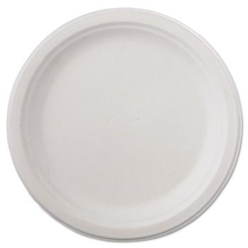 Chinet 21232 Classic Paper Dinnerware, Plate, 9 3/4-in Dia, White (125/Pack, 4 Packs/Carton)