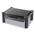 Innovera IVR55050 18.38 in. x 13.63 in. x 5 in. Monitor Stand with Cable Management and Drawer - Large, Black image number 0