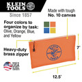 Klein Tools 5140 12 1/2 in. x 7 in. Canvas Zipper Bag Assortments (4/Pack) image number 4