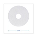Floor Cleaners | Boardwalk BWK4013WHI Standard 14-Inch Diameter Stripping Floor Pads, Black image number 2