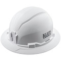 Hard Hats | Klein Tools 60400 Full Brim Style Non-Vented Hard Hat - White image number 0