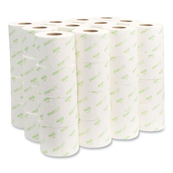 TOILET PAPER | Morcon Paper M600 3.9 in. x 4 in. 2-Ply, Septic Safe, Morsoft Controlled Bath Tissue - White (48/Carton)