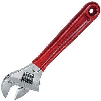 ADJUSTABLE WRENCHES | Klein Tools D507-8 8 in. Extra Capacity Adjustable Wrench - Transparent Red Handle