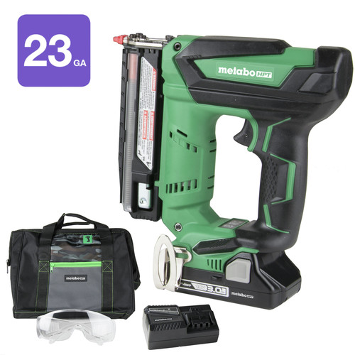 Factory Reconditioned Metabo HPT NP18DSALM 18V Cordless 1-3/8 in. 23-Gauge Pin Nailer Kit image number 0