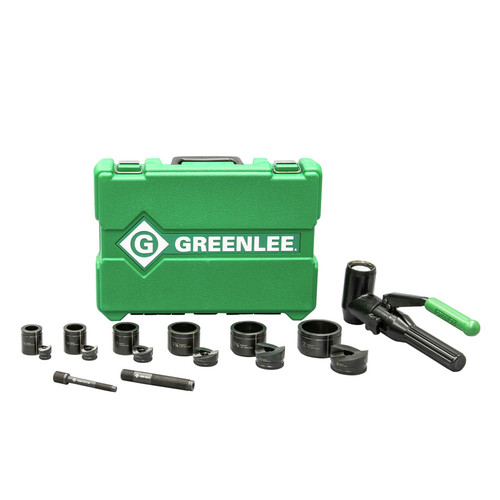 Greenlee 7906SB Quick Draw 90 8-Ton 1/2 in. - 2 in. Hydraulic Knockout Kit with SlugBuster image number 0