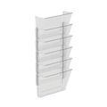 Storex 70245U06C 3-Pocket 13 in. x 14 in. Letter Wall File - Clear (3/Pack) image number 1