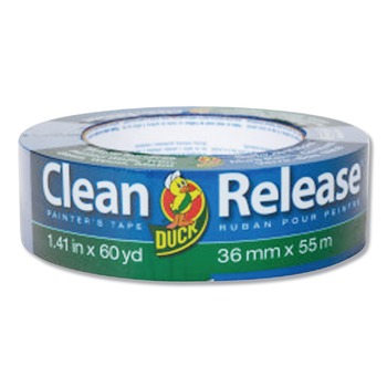 Duck 284373 Clean Release 1.41 in. x 60 yds., 3 in. Core, Painter's Tape - Blue (16/Pack)