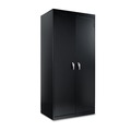 Alera ALECM7824BK 36 in. x 78 in. x 24 in. Assembled High Storage Cabinet with Adjustable Shelves - Black image number 0