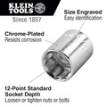 Klein Tools 65805 1/2 in. Drive 3/4 in. Standard 12-Point Socket image number 1