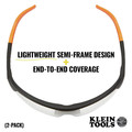 Safety Glasses | Klein Tools 60171 Standard Safety Glasses - Clear Lens (2/Pack) image number 6