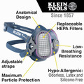 Respirators | Klein Tools 60245 P100 Half-Mask Respirator Replacement Filter image number 1