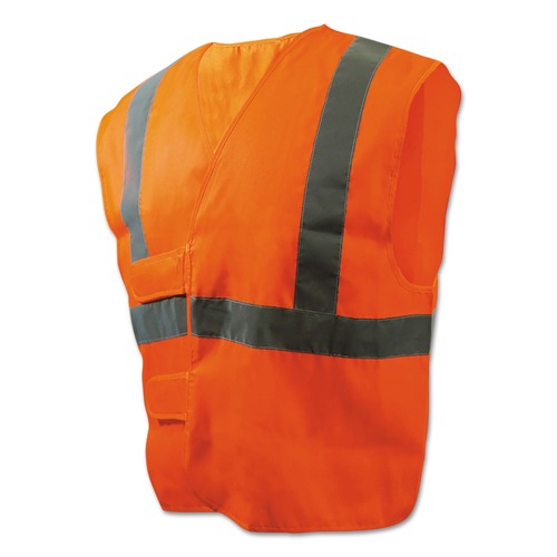 Boardwalk BWK00035 Standard Class 2 Safety Vest - Orange/Silver image number 0