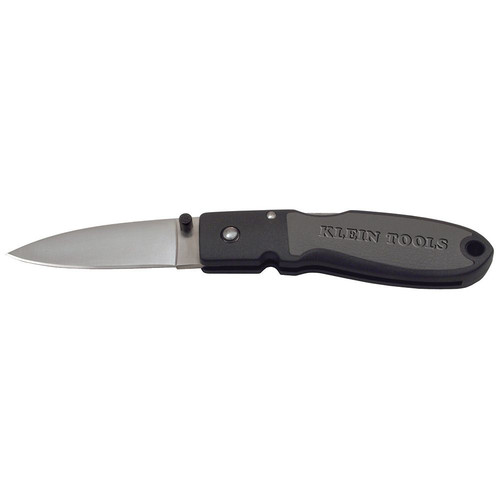 Klein Tools 44003 2-3/4 in. Lightweight Drop Point Blade Lockback Knife with Nylon Resin Handle image number 0