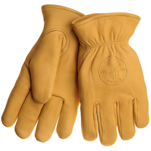 Work Gloves | Klein Tools 40017 Cowhide Gloves with Thinsulate - Large image number 0