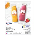  | Avery 22856 2-1/2 in. dia. Durable ID Labels with Sure Feed - White (72-Piece/Pack) image number 0