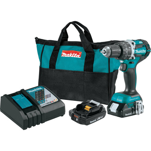 Factory Reconditioned Makita XPH12R-R 18V LXT Compact Brushless Lithium-Ion 1/2 in. Cordless Hammer Drill Kit with 2 Batteries (2 Ah) image number 0
