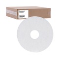 Floor Cleaners | Boardwalk BWK4013WHI Standard 14-Inch Diameter Stripping Floor Pads, Black image number 1