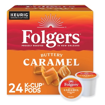 Folgers 6680 Caramel Drizzle Coffee K-Cups (24/Box)