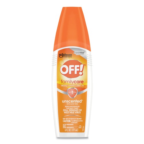 Cleaning & Janitorial Supplies | OFF! 654458 6 oz. Familycare Insect Repellent Spray - Unscented (12/Carton) image number 0