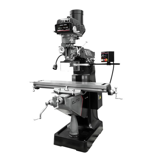 JET 894126 ETM-949 Mill with 3-Axis ACU-RITE 203 (Knee) DRO and X, Y-Axis JET Powerfeeds image number 0
