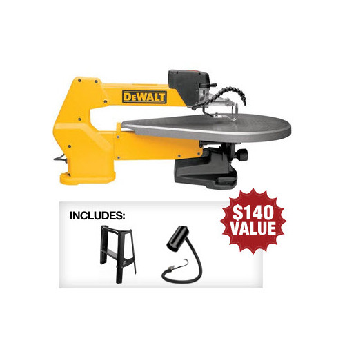 Dewalt DW788BNDL 20 in. Variable Speed Scroll Saw with FREE Stand and