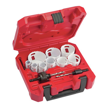 Milwaukee 49-22-4025 13-Piece HOLE DOZER Gen. Purpose Bi-Metal Hole Saw Kit Milwaukee 49-22-4025 13-Piece HOLE DOZER Gen. Purpose Bi-Metal Hole Saw Kit