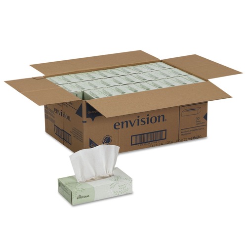 Cleaning & Janitorial Supplies | Georgia Pacific Professional 47410 2-Ply Facial Tissue - White (30-Piece/Carton 100-Sheet/Box) image number 0
