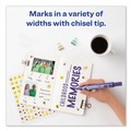 New Arrivals | Avery 08884 Marks-A-Lot Chisel Tip Desk Style Permanent Marker Set - Extra Large, Purple (12-Piece) image number 5