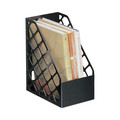 New Arrivals | Universal UNV08119 6 1/4 in. x 9 1/2 in. x 11 3/4 in. Recycled Plastic Magazine File - Large, Black image number 3