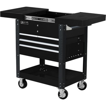 TOOL CARTS | Homak BK06043500 35 in. 4-Drawer Slide Top Cart - Black
